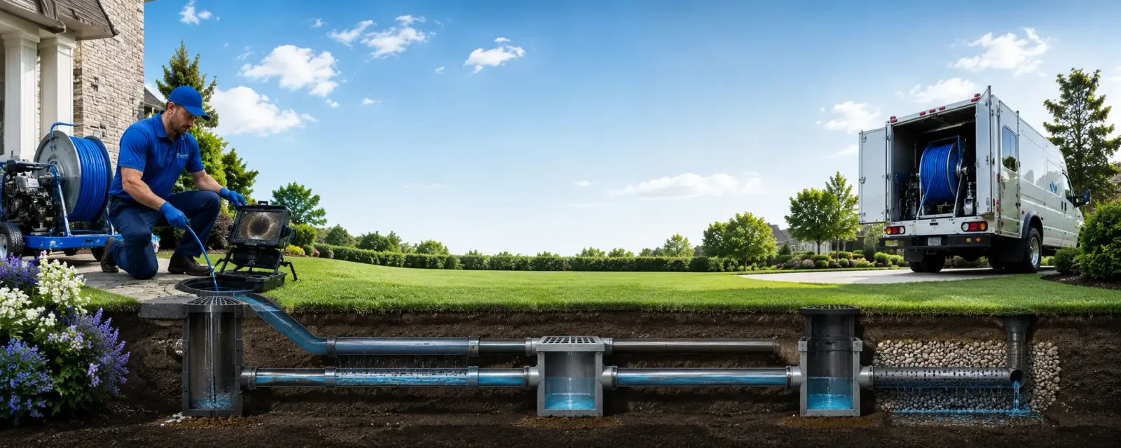 Outdoor drain cleaning information for Suffield, CT